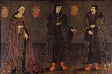 Porträt von Stanislaw, Janus III und Anna, Herzöge von Masowien, 1620-40